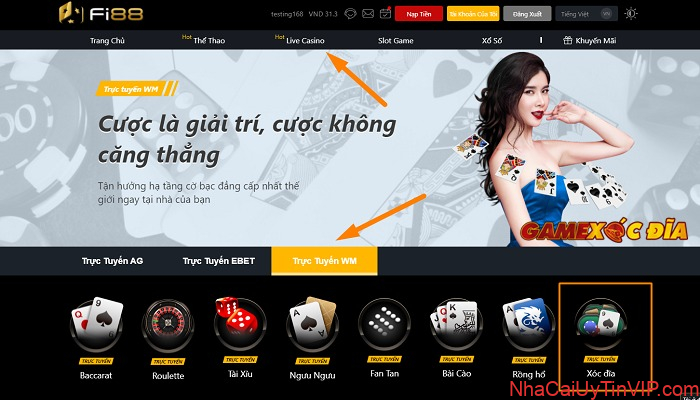 Các bước vào game