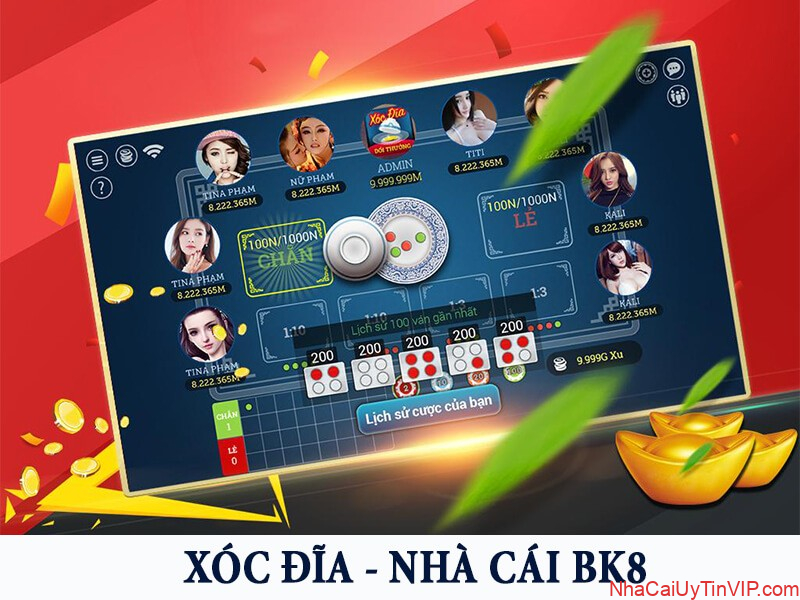 Game bài xóc đĩa đổi thưởng tại Bk8