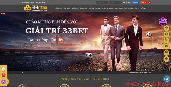 33Bet – Một trong những công ty được đăng ký hợp pháp của Costa Rica và được chính cơ quan này công nhận là một nhà cái uy tín, chất lượng và đáng tin cậy nhất.