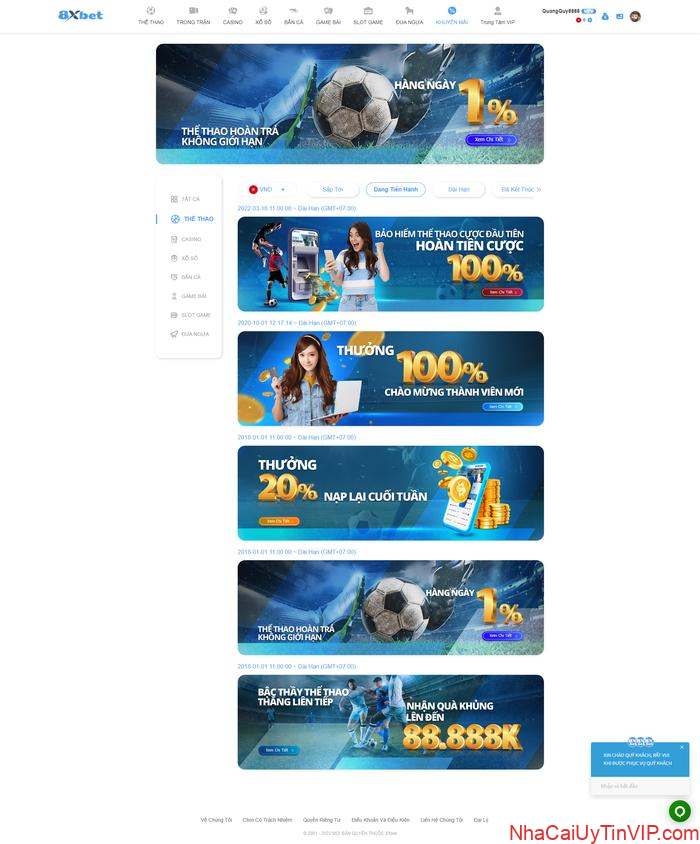 Khuyến mãi 8xbet