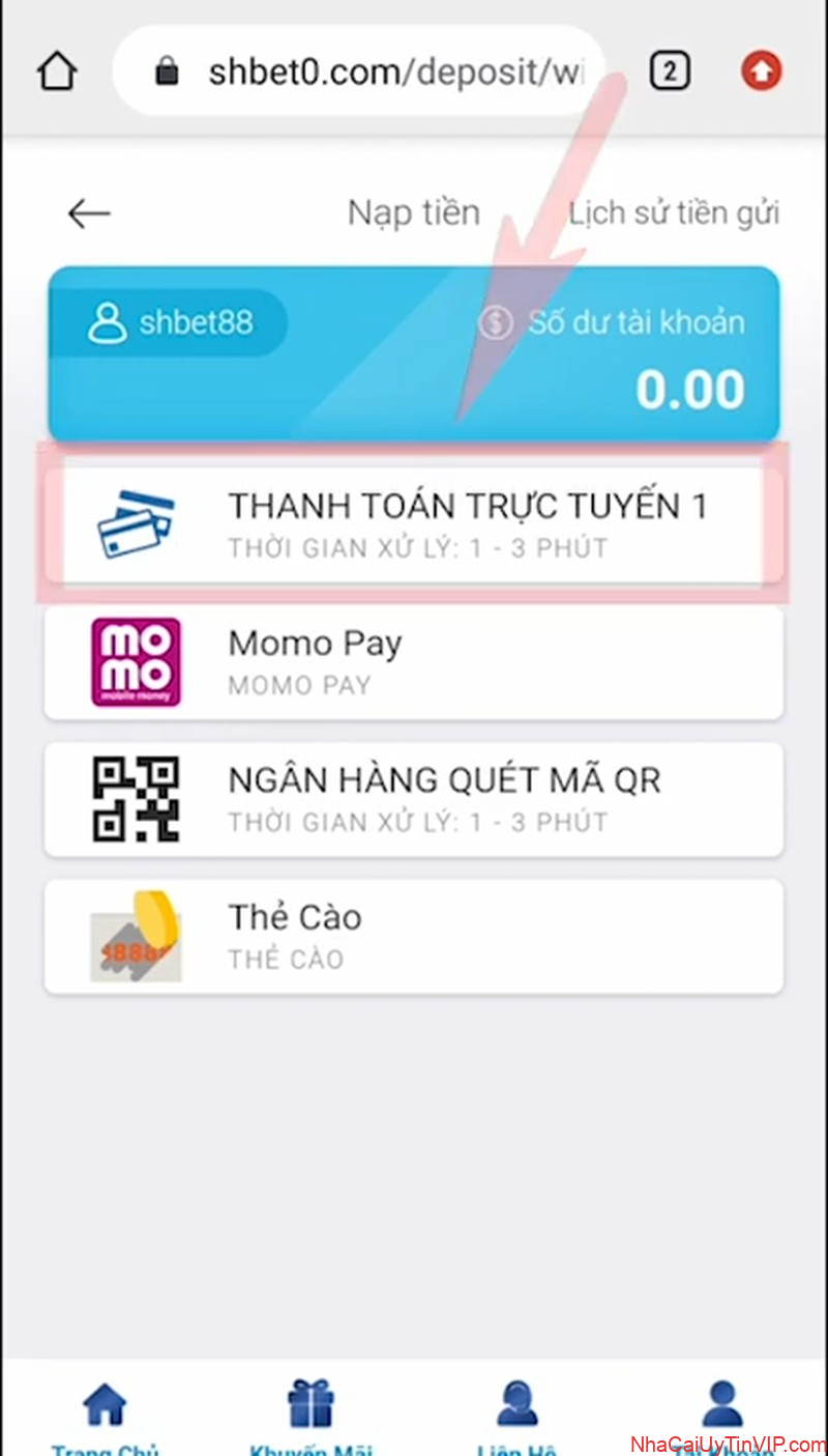 Đa dạng phương thức thanh toán, nạp rút tiền nhanh chóng