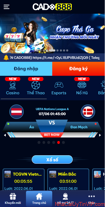 App Cado888 mobile