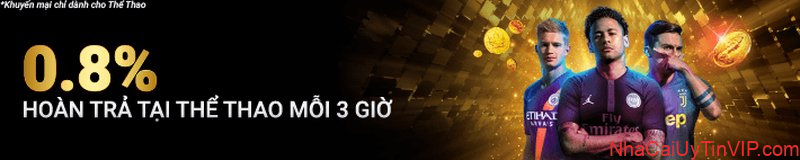 Hoàn trả cược 0.8% cho thể thao