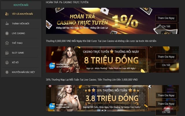 Chương trình khuyến mãi hấp dẫn và được cập nhập thường xuyên Chương trình khuyến mãi hấp dẫn và được cập nhập thường xuyên