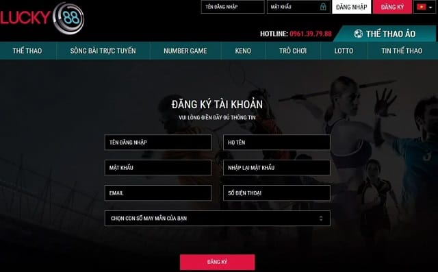 Đăng ký tài khoản tại nhà cái Lucky88.com được đơn giản hóa đi nhằm tiết kiệm thời gian cho người chơi nhưng vẫn đảm bảo được mức độ an toàn Đăng ký tài khoản tại nhà cái Lucky88.com được đơn giản hóa đi nhằm tiết kiệm thời gian cho người chơi nhưng vẫn đảm bảo được mức độ an toàn