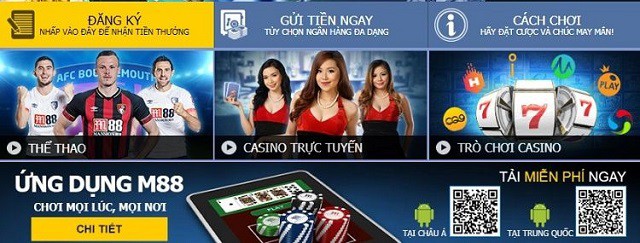 Giao diện bắt mắt và hấp dẫn của app cá cược bóng đá M88 Giao diện bắt mắt và hấp dẫn của app cá cược bóng đá M88