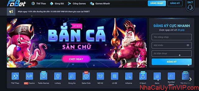 Bắn cá Fabet Bắn cá Fabet