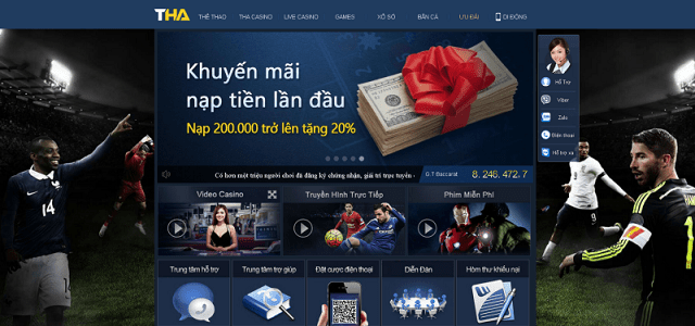 Giao diện của Thienhabet Giao diện của Thienhabet