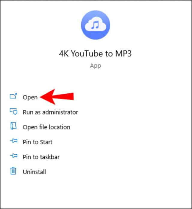 mở lại ứng dụng 4K Youtube vừa tải về mở lại ứng dụng 4K Youtube vừa tải về