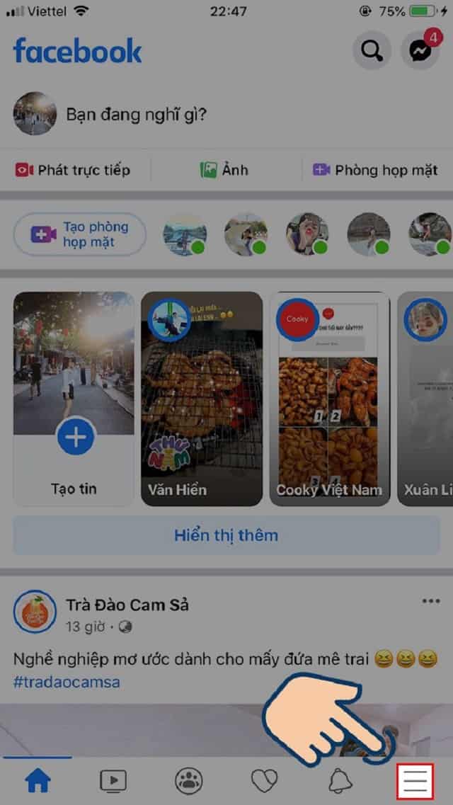Bạn chỉ cần chọn biểu tượng có 03 dấu gạch ngang ở ngoài cùng bên phải Bạn chỉ cần chọn biểu tượng có 03 dấu gạch ngang ở ngoài cùng bên phải