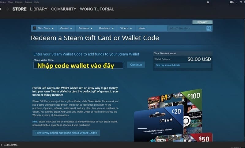 Bước 1: Trước hết bạn phải truy cập vào trang web chuyên cung cấp và hỗ trợ nạp “Steam Wallet” Bước 1: Trước hết bạn phải truy cập vào trang web chuyên cung cấp và hỗ trợ nạp “Steam Wallet”