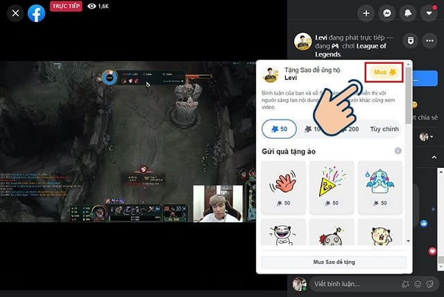 Cách mua sao trên facebook ở điện thoại và máy tính có vài điểm khác nhau Cách mua sao trên facebook ở điện thoại và máy tính có vài điểm khác nhau