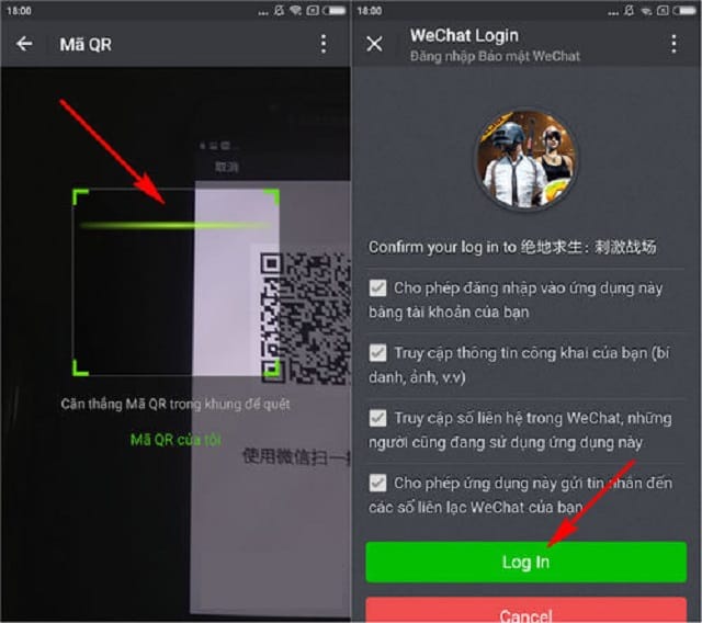 Chọn Login để đăng nhập Chọn Login để đăng nhập