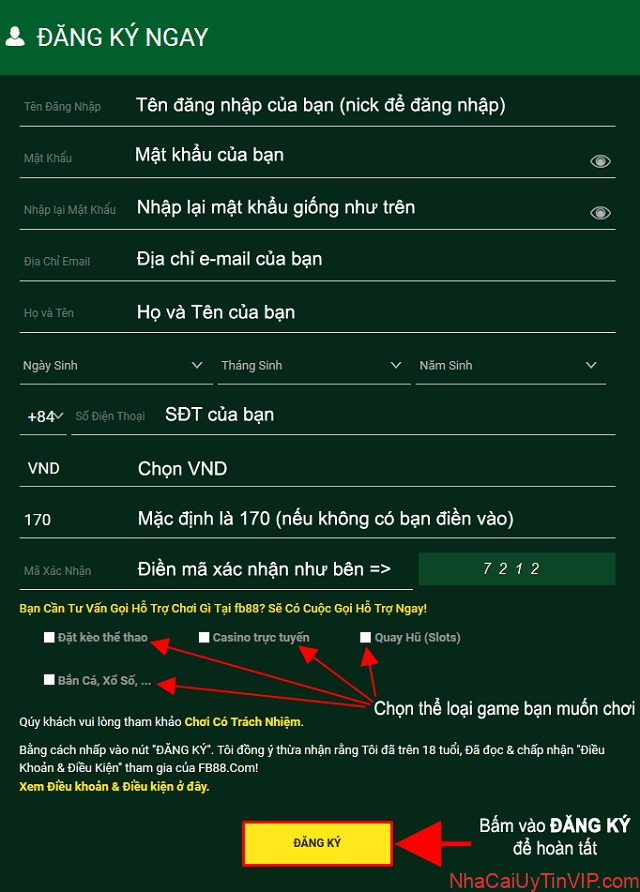 Hệ thống nhà cái gửi đến thông tin yêu cầu cung cấp thông tin đăng ký tài khoản FB88 Hệ thống nhà cái gửi đến thông tin yêu cầu cung cấp thông tin đăng ký tài khoản FB88