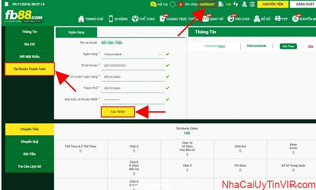 Quá trình cung cấp thông tin trên tài khoản cá cược không đúng Quá trình cung cấp thông tin trên tài khoản cá cược không đúng