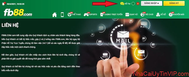 Cách thức liên hệ đối với phiên bản FB88 tiếng việt Cách thức liên hệ đối với phiên bản FB88 tiếng việt