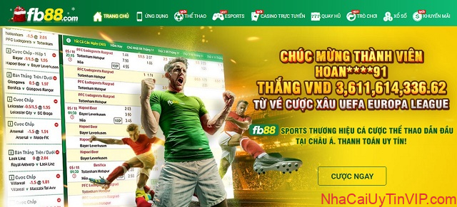 Giao diện trang chủ của nhà cái FB88 Giao diện trang chủ của nhà cái FB88