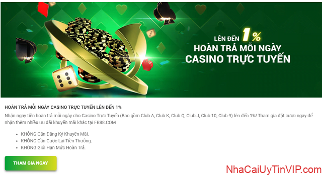 Khuyến mãi hoàn trả Casino Khuyến mãi hoàn trả Casino