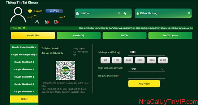 Một số lưu ý khi giao dịch FB88 qua ngân hàng Một số lưu ý khi giao dịch FB88 qua ngân hàng