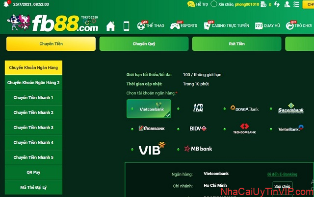 Nhiều phương thức thanh toán tại FB88 Cổng game quốc tế Nhiều phương thức thanh toán tại FB88 Cổng game quốc tế