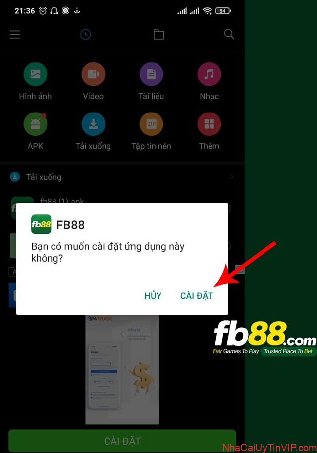 Sự cố cài đặt FB88 app Sự cố cài đặt FB88 app