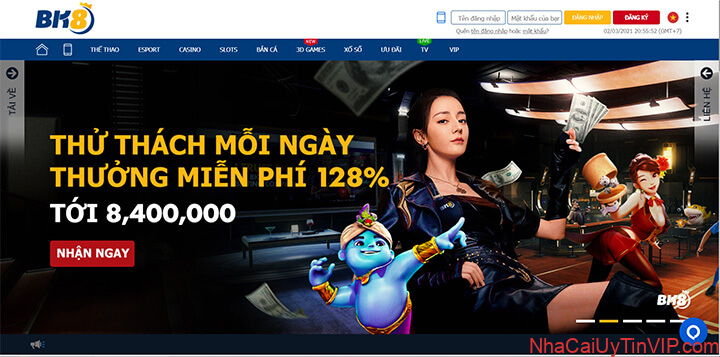 Ảnh 7: Truy cập vào giao diện chính của nhà cái