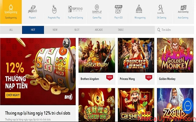 Lựa chọn thể loại slot game để tham gia