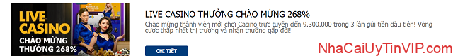 Ưu đãi chào mừng Casino